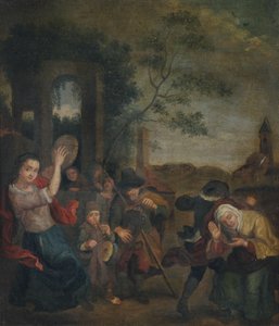Dansende boeren door Unbekannt Unbekannt
